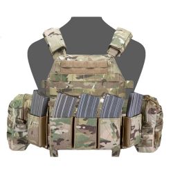 Warrior DCS TEMP Plate Carrier Combo with 5x Elastic 5.56 Open Mag Pouches, 2x Utility Pouches