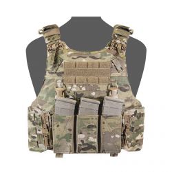 Warrior QRC DFP TEMP Quad Release Plate Carrier Combo with Detachable Triple 5.56 Elastic Open Mag Panel