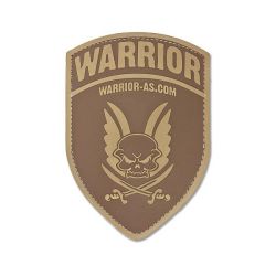 Warrior Rubber Logo Shield Dark Earth