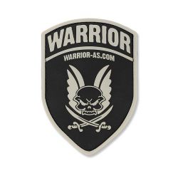 Warrior Rubber Logo Shield Black
