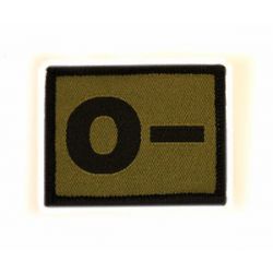 Warrior O - Negative Velcro Patch - Olive