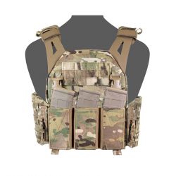 Warrior LPC V1 DFP TEMP Low Profile Plate Carrier Combo with Detachable Triple 5.56 Elastic Open Mag Panel