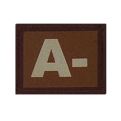Warrior A - Negative Velcro Patch - Tan