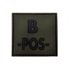 Warrior Rubber B Positive Patch Olive Drab