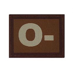Warrior O - Negative Velcro Patch - Tan