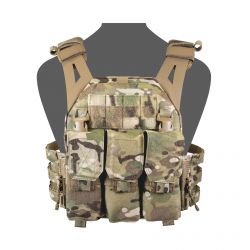 Warrior LPC V2 DFP M4 Low Profile Plate Carrier Combo with Detachable Triple 5.56 M4 Covered Mag Panel