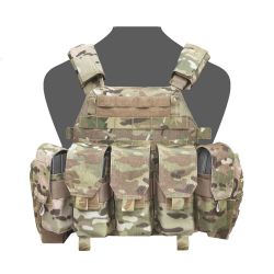 Warrior DCS M4 Plate Carrier Combo with 5x 5.56 M4 Covered Mag Pouches, 2x Utility Pouches